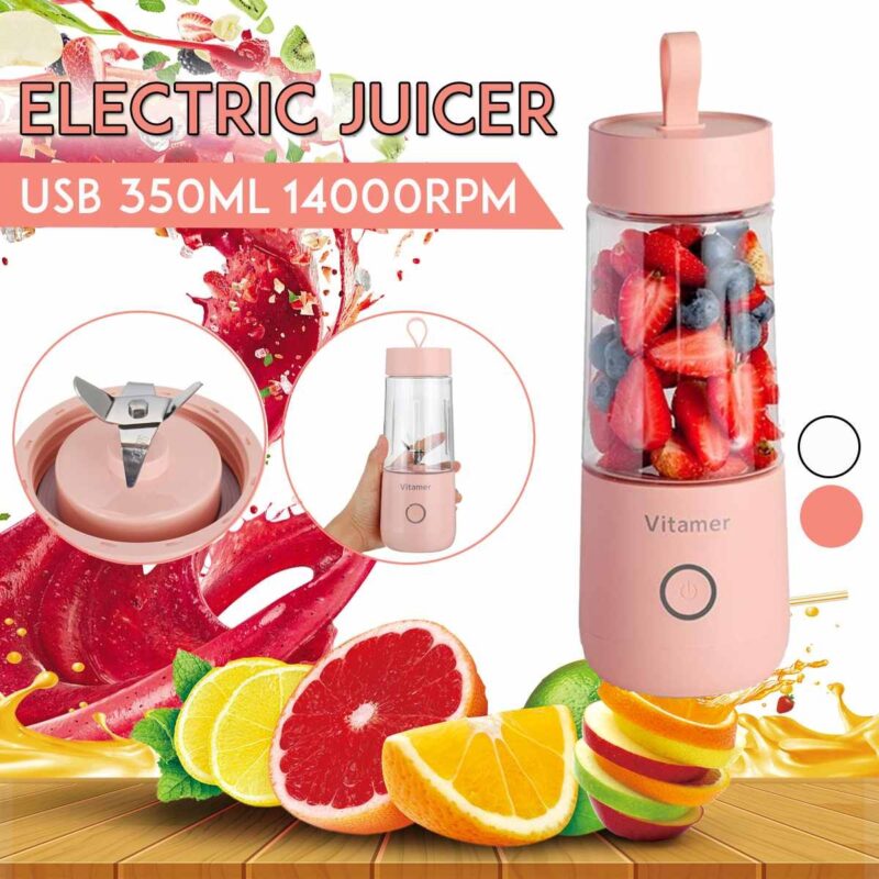 350ML USB Rechargeable Portable Blender – Smoothie & Juice Cup for Travel, Gym & Kitchen - Image 7